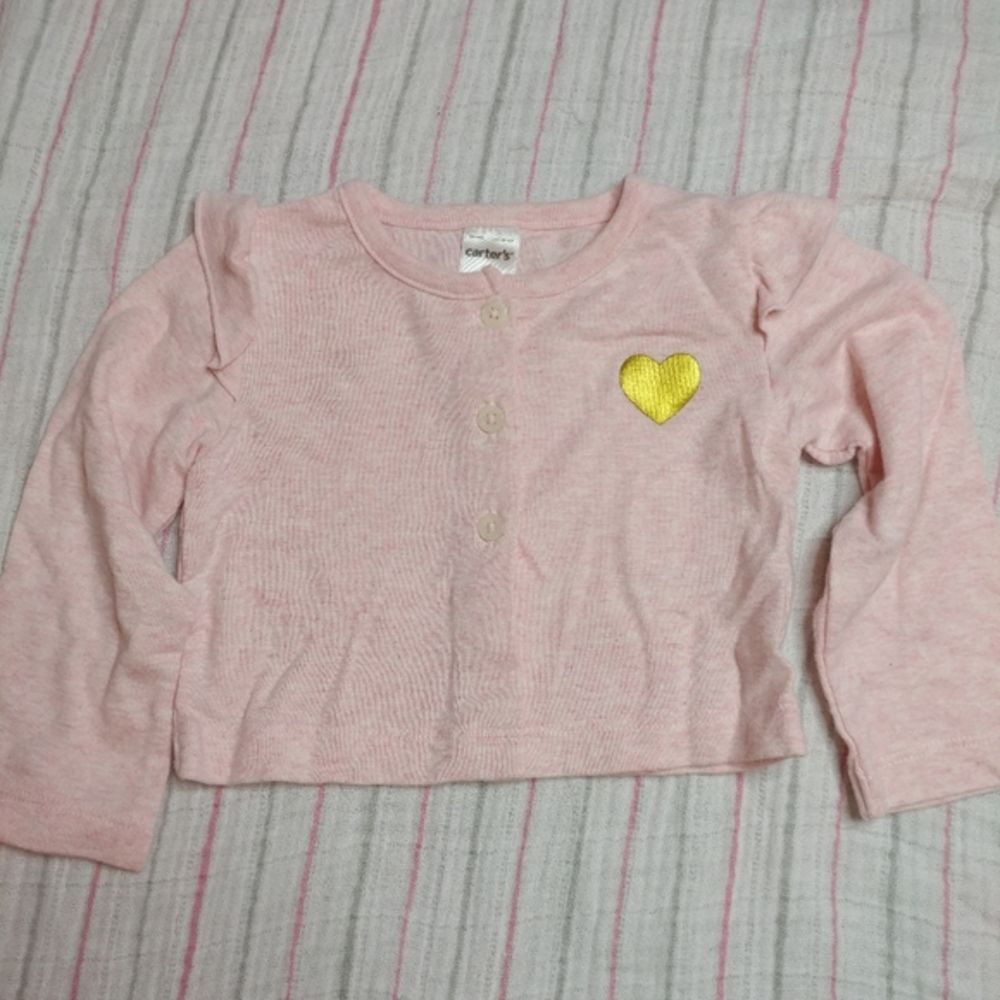 10/$10 Carter's Gold Heart Sweater